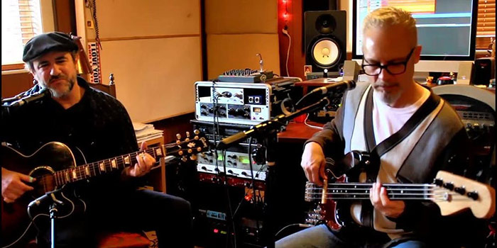 Jon Shain FJ Ventre recording in studio