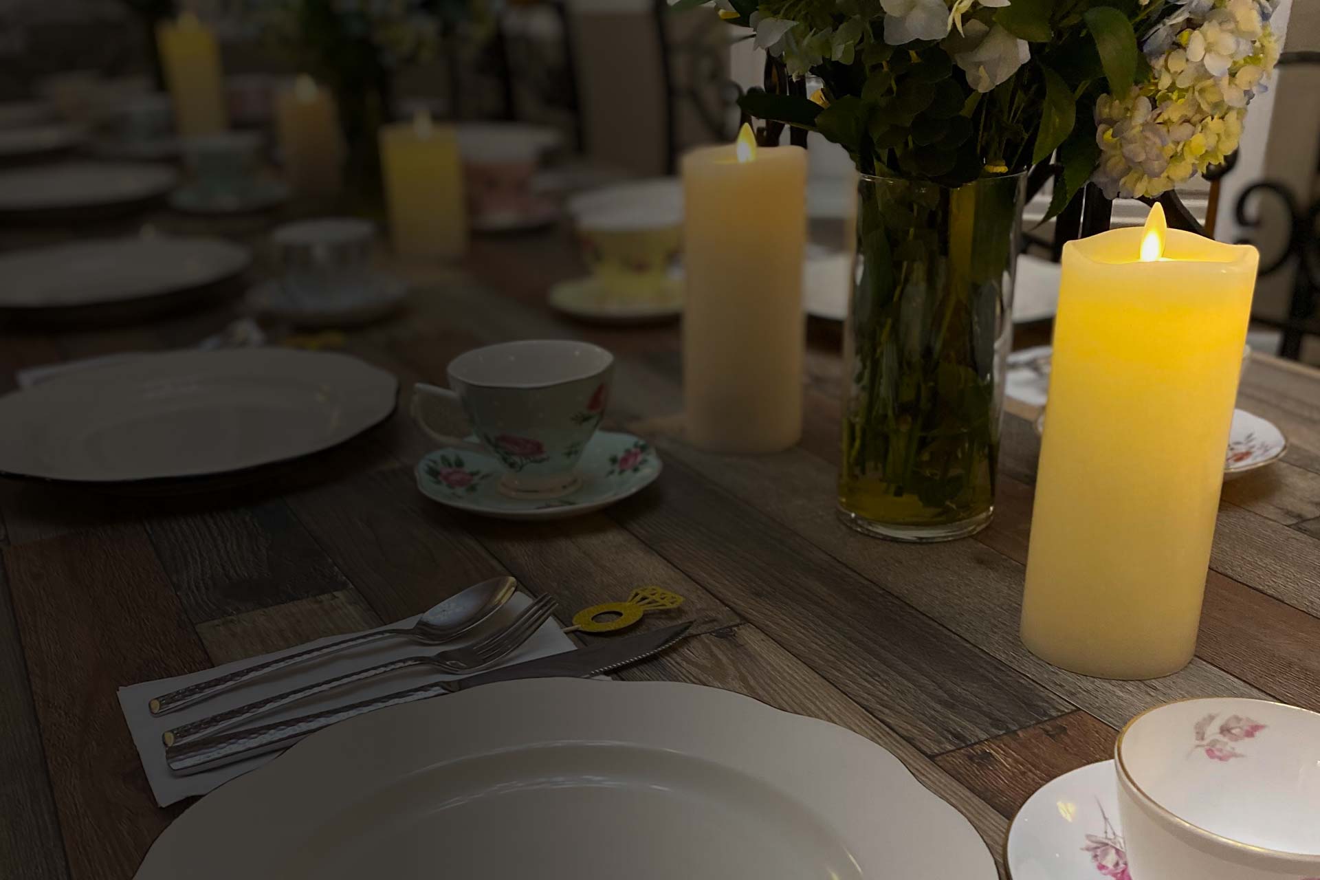 Photo of Sugar Magnolia Cafe tea party set up