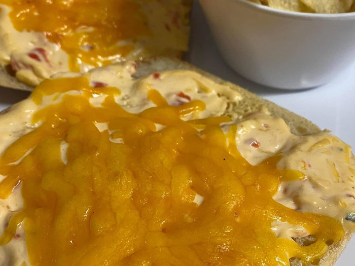 Photo of pimento cheese with chips